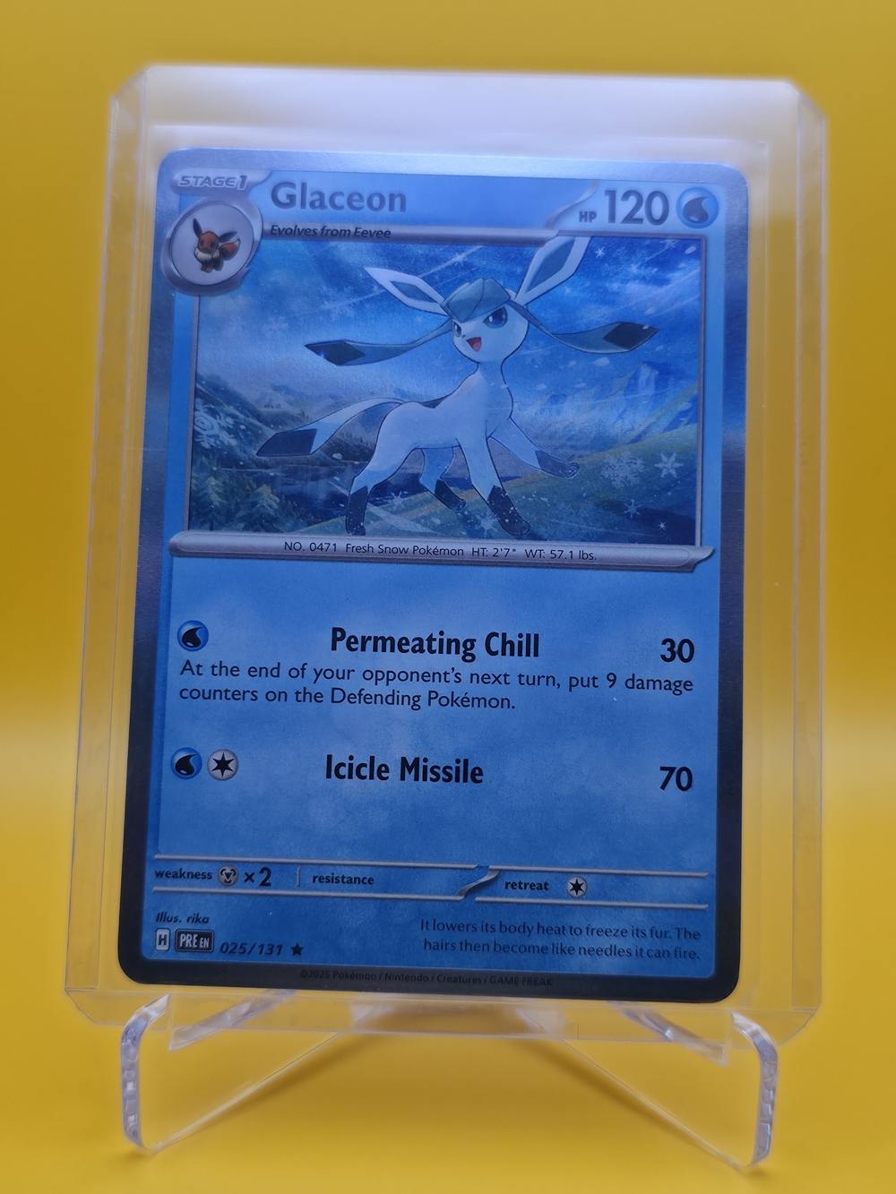 Pokémon TCG - Glaceon - Prismatic Evolutions - Rare - 025/131